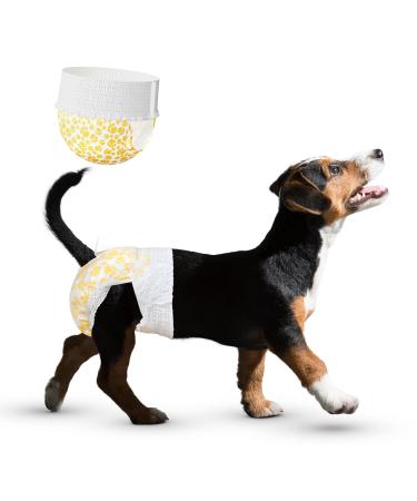15 pieces XS attractive disposable dog diapers for bitches-male diapers with a stretchy waistband suitable for waist 22-40 cm puppy extra small