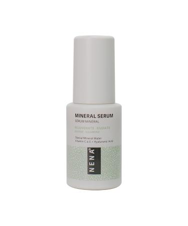 NENA Skincare Mineral Serum - Vitamin C Serum with Hyaluronic Acid - Face Lotion for Deep Hydration, Firmness and Elasticity - All Skin Types - 1 oz