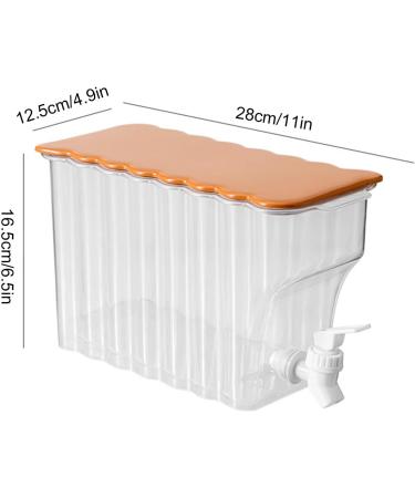 Cold Kettle with Faucet - 2 in 1 Drink Dispensers for Parties | Cold Kettle with Faucet in Refrigerator Leak-Proof Water Container for Iced Tea Juice Cola Lemonade 3.6L Dtt White - Buy Online on GoSupps.com