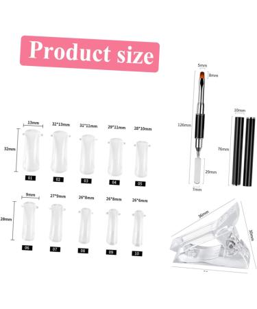 Beavorty 8 Sets Nail Extension Set Plastic Doll Heads Nail Extension Tip Manicure Tools DIY Tools Nails Tools Nail Tech Accessories Nail Art Tool Nails Kits Patch Aluminum Alloy Clip - Buy Online on GoSupps.com