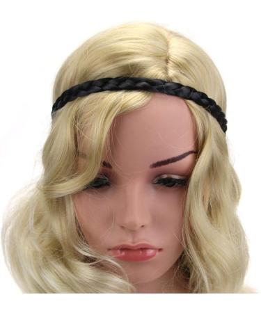 Beaupretty Women's Fashion Headbands Braided Headband Classic Chunky Wide Braids Elastic Plaited Hairpiece Decorative Hair Band Hair Accessory for Women (Black) Womens Fashion Headbands - Buy Online on GoSupps.com