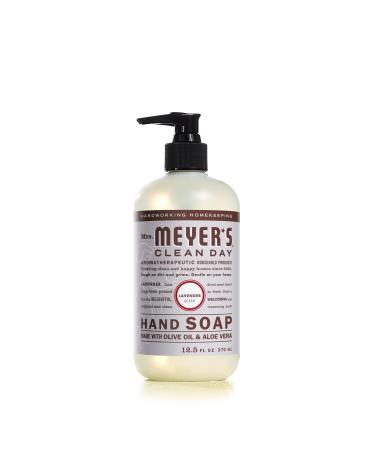 Mrs. Meyer's Hand Soap, Made with Essential Oils, Biodegradable Formula, Lavender, 12.5 fl. oz