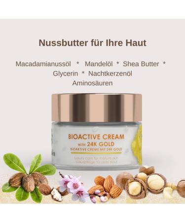  green idea green idea - Bioactive 24K Gold Cream - Luxury Care for Mature Skin - Conditioning - Anti-Ageing - Anti-Wrinkle - Face Moisturizing - Pure Gold Particles - Young Skin - 50 ml (2) - Buy Online on GoSupps.com