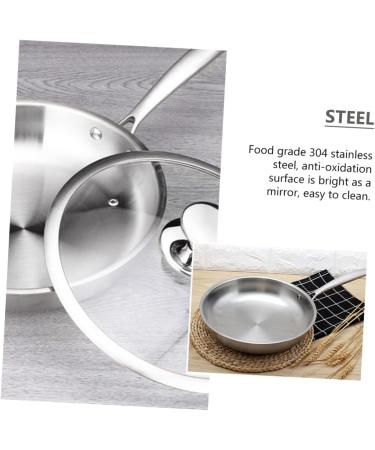 ABOOFAN 1 Pc Stainless Steel Non Stick Pan Omelet Fry Pan Egg Frying Pans Stainless Steel Cookware Stainless Steel Cooking Pan Induction Cooker 304 Stainless Steel Kitchen Pot - Buy Online on GoSupps.com