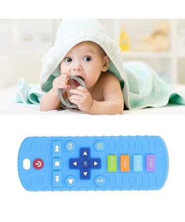 Sky Blue Silicone TV Control Teething Toy for Infants and Toddlers - Food Grade Teething Toy - Buy Online on GoSupps.com