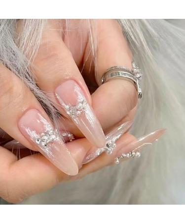 Temperament manicure manicure wearing a hand-made niche sticking drill cold princess temperament pure desire wind Pearl butterfly fashion(S) - Buy Online on GoSupps.com