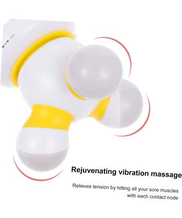 TOVINANNA 1 Piece Yellow Body Massager | 9.5x9.5cm Massage Instrument for Pain Relief | Shop Internationally - Buy Online on GoSupps.com