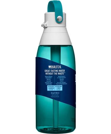 Brita 36oz Plastic Water Filter Bottle - Sea Glass - 1 Count - Buy Online on GoSupps.com