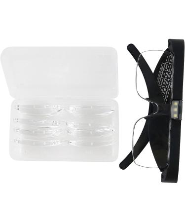 Head Mounted Magnifier 3 LED HandsFree Headband Glass with 5 Lens 150D 200D 300D 2.5X4.0X for Close Working Wear-Resistant Magnifier - Buy Online on GoSupps.com