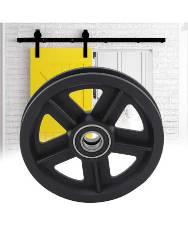 Zinklegation American Barn Door Hanging Rail Pulley Track Roller Kit - Black Wardrobe Hardware for Home Use - Buy Online on GoSupps.com