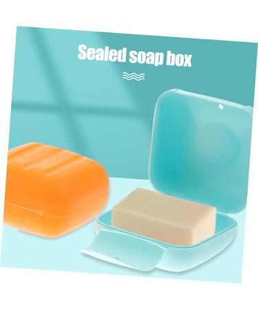 Healeved 4pcs Box Bathroom Soap Dish Soap Savers Case Container Soap Dish Holder Soap Dish with Lid and Drainage Soap Dish Case Draining Soap Saver Soapdish Handmade Soap Travel Soap Box 7.00X7.00X4.00CM As Shown - Buy Online on GoSupps.com