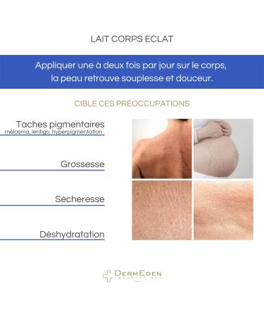  DERMEDEN DermEden - Radiant Body Lotion 200 ml Fragrance free Nourishes and revives the radiance of your skin Hydrates plumps softens and softens the skin Made in France in our laboratories - Buy Online on GoSupps.com