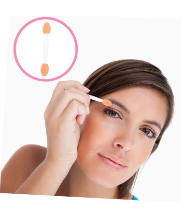 Balacoo 100pcs Double Ended Eyeshadow Brush Makeup Sponges Mini Eyeshadow Eyeshadow Makeup Tool 6cm 6.5x1.3cm White - Buy Online on GoSupps.com