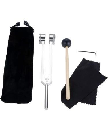 Buy Dreld 128Hz Chakra Tuning Fork with Silicone Hammer & Cleaning Cloth | DNA Repair & Sound Therapy Musical Instrument - International Shipping Available - Buy Online on GoSupps.com