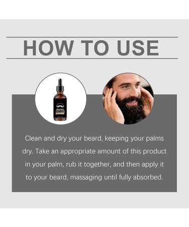 Beard Oil | Natural Moisturizing Softener Oil for Facial Hair and Thick Mustaches | For Men Daily Care Morning Shower Styling Travel - Buy Online on GoSupps.com