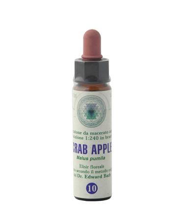 Crab Apple n 10 Fleur de Bach farmaflor 1 Flacon Comtpe Gouttes 10ml - Made in Italy