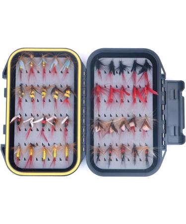 ANCLLO 40pcs Fly Fishing Lures Set | Waterproof Fly Box | Ultimate International Shipping - Buy Online on GoSupps.com