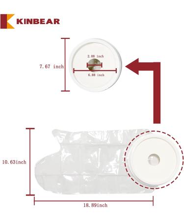 KINBEAR Waterproof Arm Cast Cover for Adults - Reusable Protector for Shower & Bath, Watertight Protection for Broken Hands, Half Arm & Wrists - Buy Online on GoSupps.com