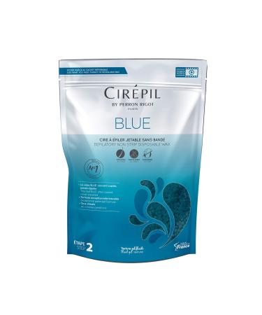 Cirepil - Blue - 800g / 28.22 oz Wax Beads Bag - All-Purpose & Unscented - No Strips Needed - Disposable Blue Wax Refill Bag - Fluid Gel Texture, Easy Removal, Peel-Off Wax