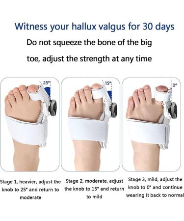ZIROXI Bunion Orthotics Toe Corrector with Silicone Pad - Adjustable for Correct Transverse Arch - 2PCS (White) - Buy Online on GoSupps.com