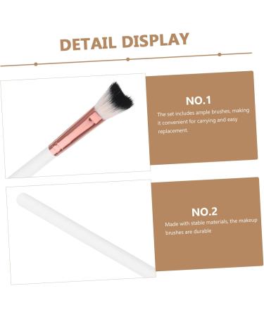 PLAFOPE 3pcs Fish Tail Brush Nose Shadow Brush Nose Contour Brush Nose Contour Makeup Brush Nose Makeup Tool 18.50X1.00X1.00CM As Shown - Buy Online on GoSupps.com