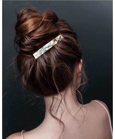French Design Automatic Hair Barrette Clips - Set of 4 | Women's Hair Accessories - Buy Online on GoSupps.com