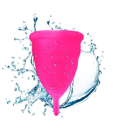 Blossom Menstrual Cup Say No to Tampons | Get Blossom Cups for Menstrual Days| Period Cup Reusable Menstrual Cup Silicone Cup (Large Menstrual Cup Solid Pink)