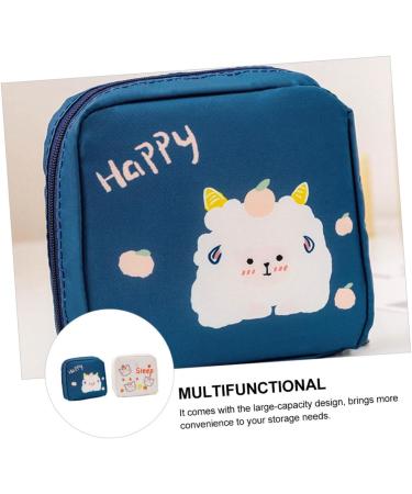 2pcs Napkin Storage Bag Zippered Wallets for Women | Mini Wallet & Makeup Bag Set | Large-capacity Menstrual Pad Pouch Coin | Ladies Wallets & Coin Purse - Buy Online on GoSupps.com
