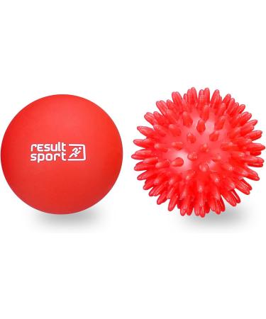 Resulting Lacrosse & Hedgehog Ball Massage Set for Plantar Fasciitis Relief | Deep Tissue Foot & Trigger Point Massage (Red) - Buy Online on GoSupps.com