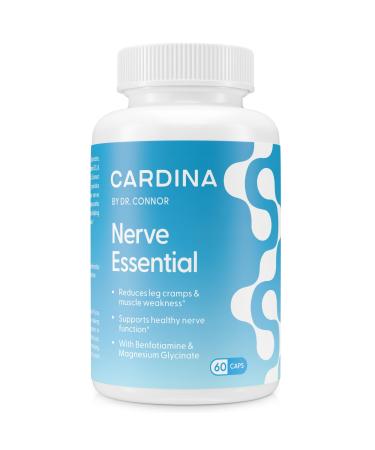 Magnesium Glycinate Supplement with Benfotiamine - Non-GMO Calf & Leg Cramp Pills - Gluten Free & Vegan Magnesium for Leg Cramps Relief & Muscle Weakness with Vitamin B6 B12 & D3-60 Capsules 60 Count (Pack of 1)
