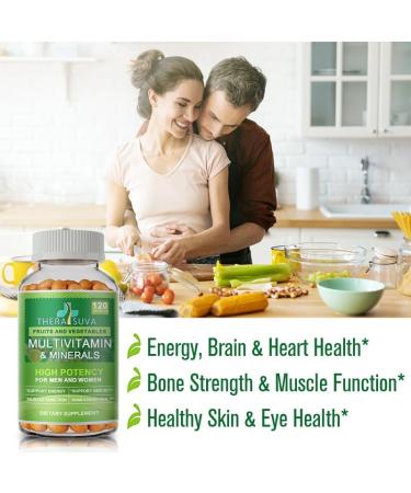 All Natural Multivitamins & Minerals + B Complex + Calcium + Magnesium + Zinc 100% Vegan Sourced Whole Food Supplement Complete Nutritional Support for Men & Women 2 Month Supply 120 Softgels - Buy Online on GoSupps.com