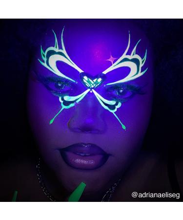 Mehron Makeup Paradise AQ Refill (.25 oz) Neon UV Martian Green/Green UV - Vibrant Colors for Bold Looks - Buy Online on GoSupps.com