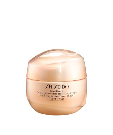 Shiseido Benefiance Overnight Wrinkle Resisting Cream - 50 mL - Anti-Aging Night Cream for Normal to Dry Skin - Visibly Improves Wrinkles for Smooth Rested Skin