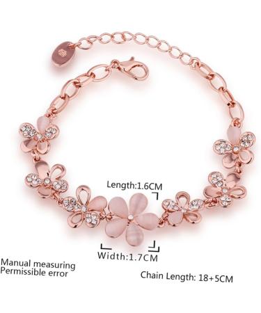 FOMIYES 2pcs crystal bracelets bead bracelets rose gold bangle bracelets for women Rose Gold Beads Bracelet 1 count (Pack of 1) Pinkx2pcs - Buy Online on GoSupps.com