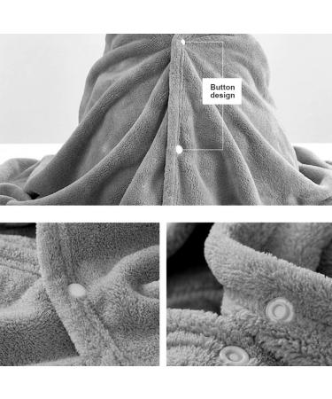 Gukasxi Hooded Baby Towel - Extra Large 140x70 cm, Ultra Soft & Absorbent Bath Towel for Baby Girls and Boys - Gray - Buy Online on GoSupps.com