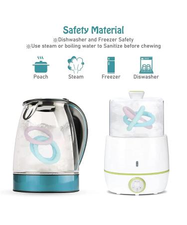 3PCS Sensory Chew Teething Bracelet | Soft Silicone Teething Ring Toy for Boys and Girls | Oral Chewy Teether for Gum Relief - Buy Online on GoSupps.com