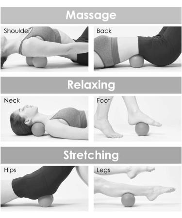 Peanut & Double Lacrosse Ball Set for Myofascial Release & Muscle Knot Therapy - Buy Online on GoSupps.com