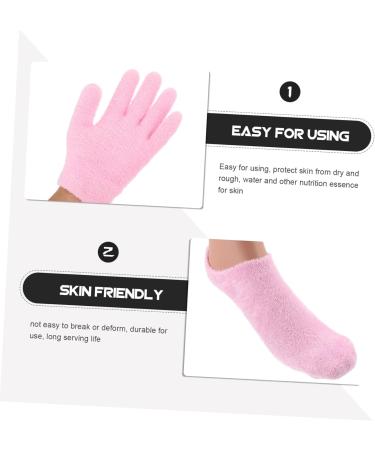 Beavorty 6 Pairs Gel Care Kit Hand Softening Hand Healing Gloves Lotion Socks Moisture Overnight Socks Dry Hands Gloves Heel Moisturizing Socks Moisture Gloves whitening Yarn Man - Buy Online on GoSupps.com