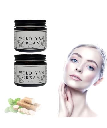 2 Pcs Wild Yam Cream, Wild Yam Cream for Hormone Balance, Organic Wild Yam Balancing Cream, Wild Yam Moisturizing Cream for Menopause Relief