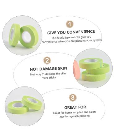 Angoily 24 Rolls Eyelash Tape - Colored Adhesive Fabric for Eyelash Extensions & Hair Care | Non-Woven Cosmetic Tape 900x1.1cm Green - International Shipping Available - Buy Online on GoSupps.com