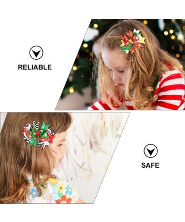 Lurrose 8Pcs Christmas Bow Hair Clips | Cute Bowknot Hairpins for Kids & Toddlers - Perfect Holiday Accessories - Buy Online on GoSupps.com