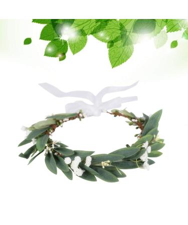 Minkissy Olive Leaf Hair Wreath - Elegant Flower Garland Crown for Brides & Women - Fairy Headband Hair Jewelry - Buy Online on GoSupps.com