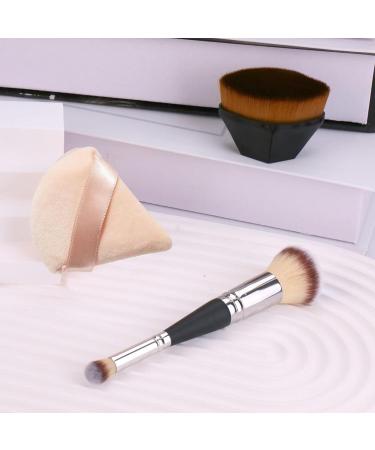UNIMEIX Double Ended Makeup Foundation Brushes - 2-in-1 Blending Brush for Liquid Foundation & Eyeshadow | International Shipping Available - Buy Online on GoSupps.com