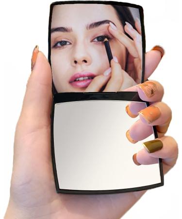 KEQKEV Compact Travel Mirror | Stylish Handheld Makeup Mirror | Portable Pocket Size for On-the-Go  - Buy Online on GoSupps.com