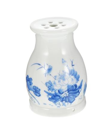 SewoAr 1stk Moxibustionbecher Moxa-Stick Smok-free Moxibusion Canister Moxibustion Doses Portable Guasha-Becher Moxa container Moxibuspot White Ceramic Moxibusion Cup Electrical