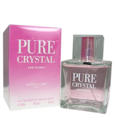 Karen Low Pure Crystal Eau de Parfum Spray for Women 3.4 Ounce 3.4 Fl Oz (Pack of 1)