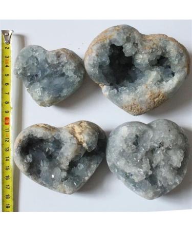 600G-720G Large Size Natural Blue Kyanite Stone Geode Cluster Cyanite Crystal Heart 1pc Suitable for Furniture Decoration Full of Texture - Buy Online on GoSupps.com