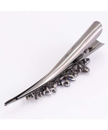 Lurrose Dark Blue Rhinestone Duckbill Clips for Women | Alligator Hair Clips | Long Beak Hair Clip - Buy Online on GoSupps.com