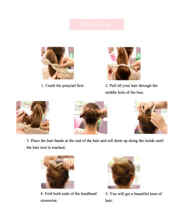 5-Piece Hairstick Bun Maker Set | Flexible Donut Roll Tools for Effortless Hair Styles | Perfect for Women & Girls - Buy Online on GoSupps.com