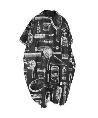 Trixes salon and hairdressing cloak - professional hairdressing accessories - cape as protection when cutting dyeing styling and much more